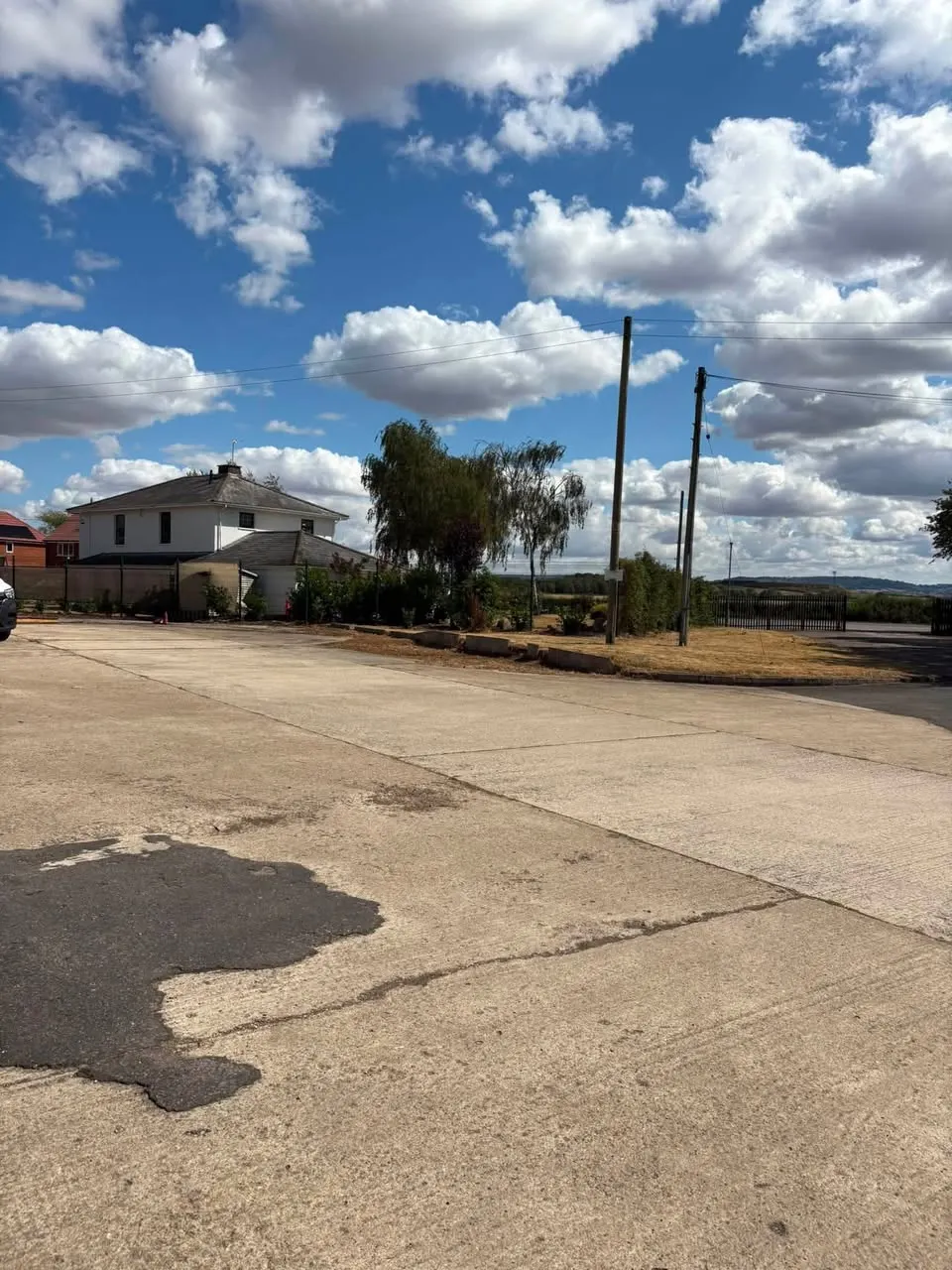 Grounds maintenance at a commercial site