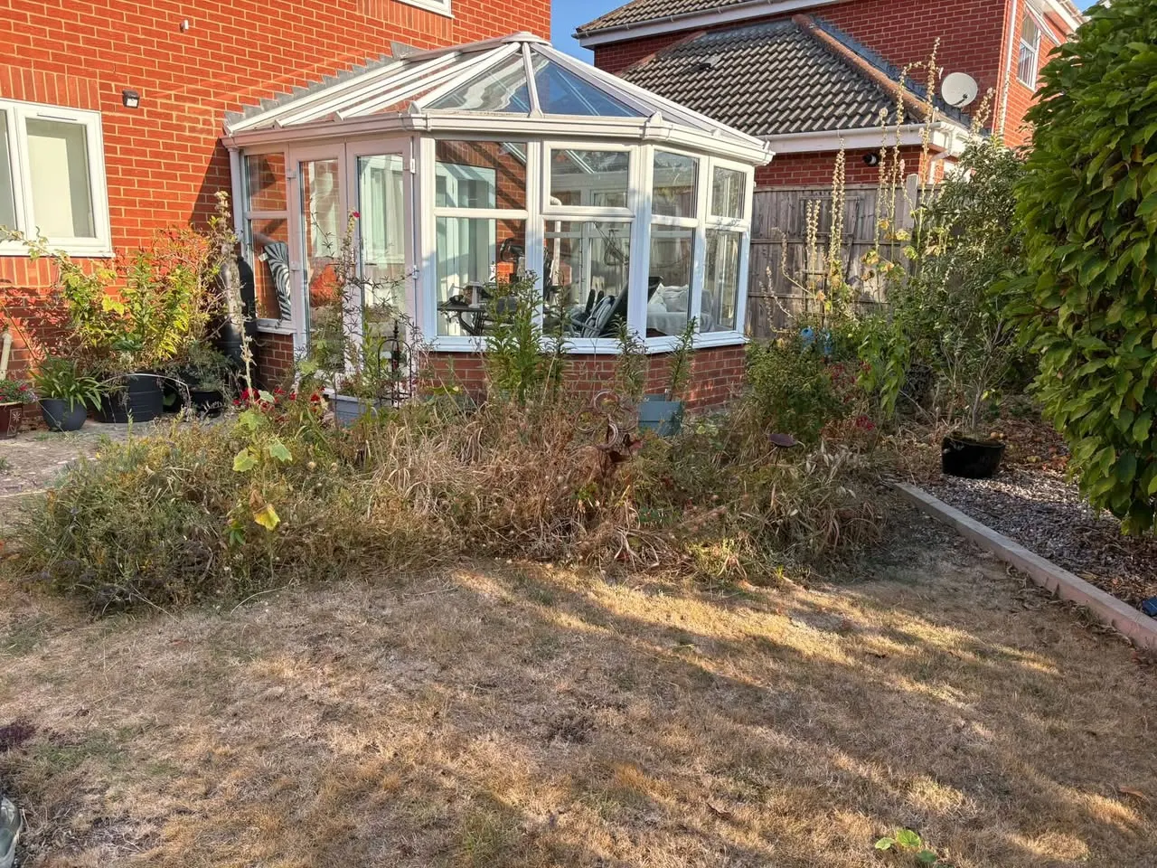 Back garden transformation, Tewkesbury